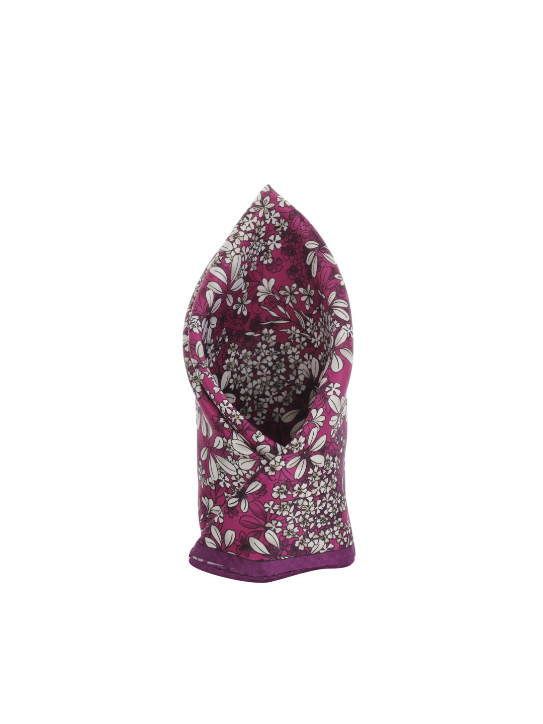 

Alvaro Castagnino Magenta Tropical Print Pocket Square