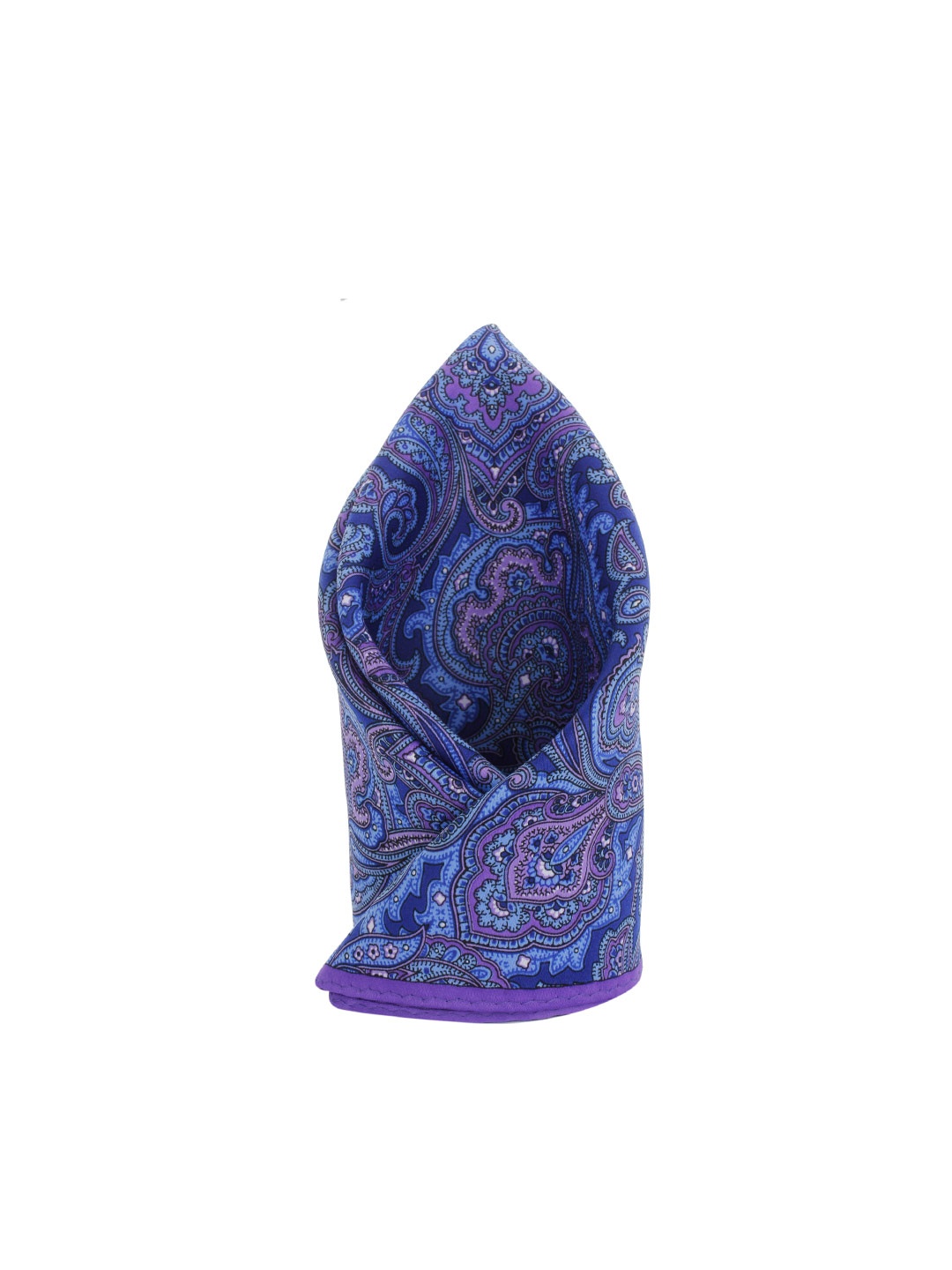 

Alvaro Castagnino Purple & Blue Floral Print Pocket Square