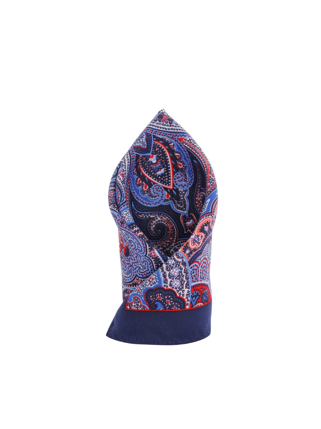 

Alvaro Castagnino Blue & Red Floral Print Pocket Square