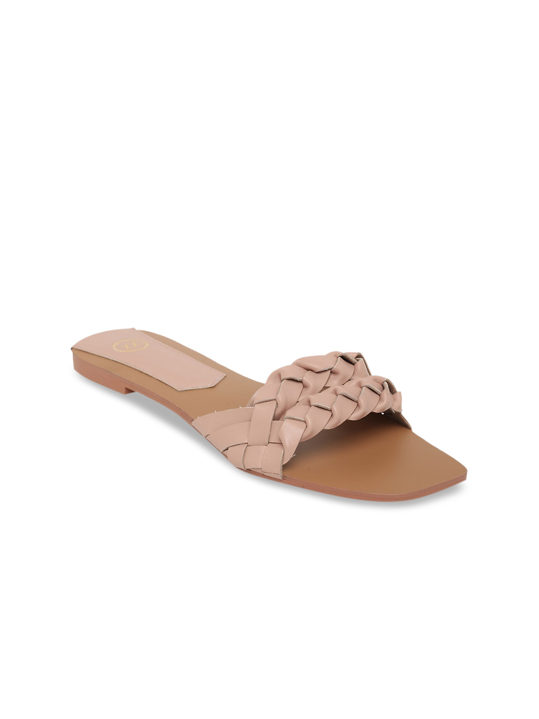 

20Dresses Women Pink Textured Open Toe Flats