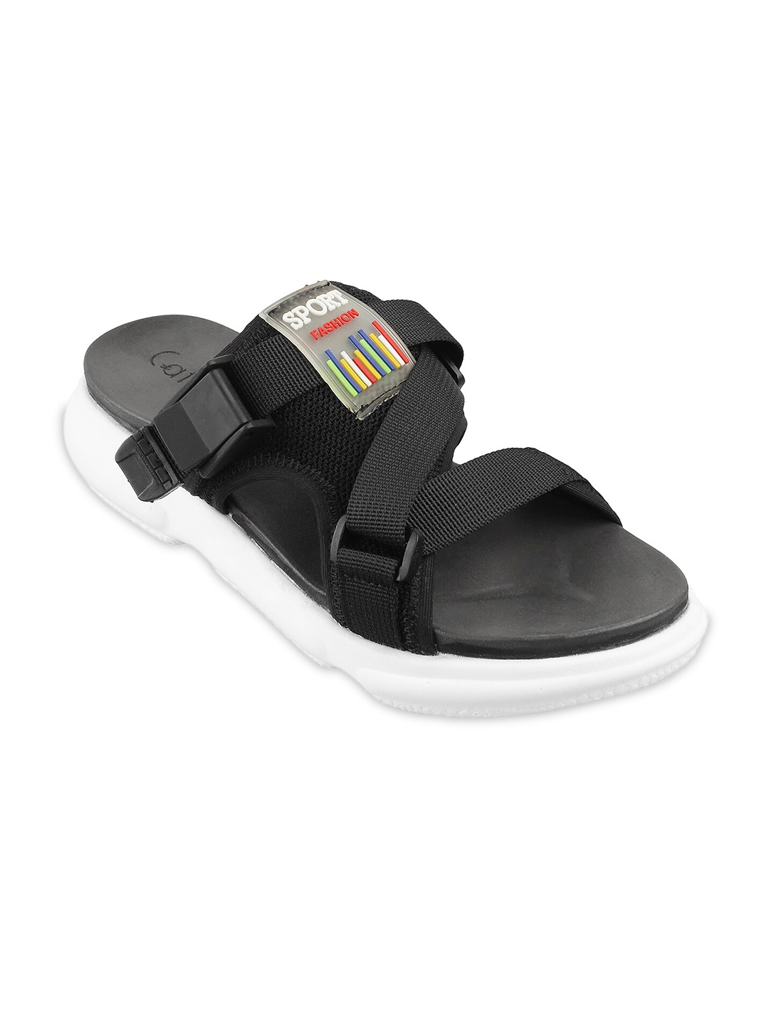 

Catwalk Women Black Criss Cross Strap Open Toe Flats