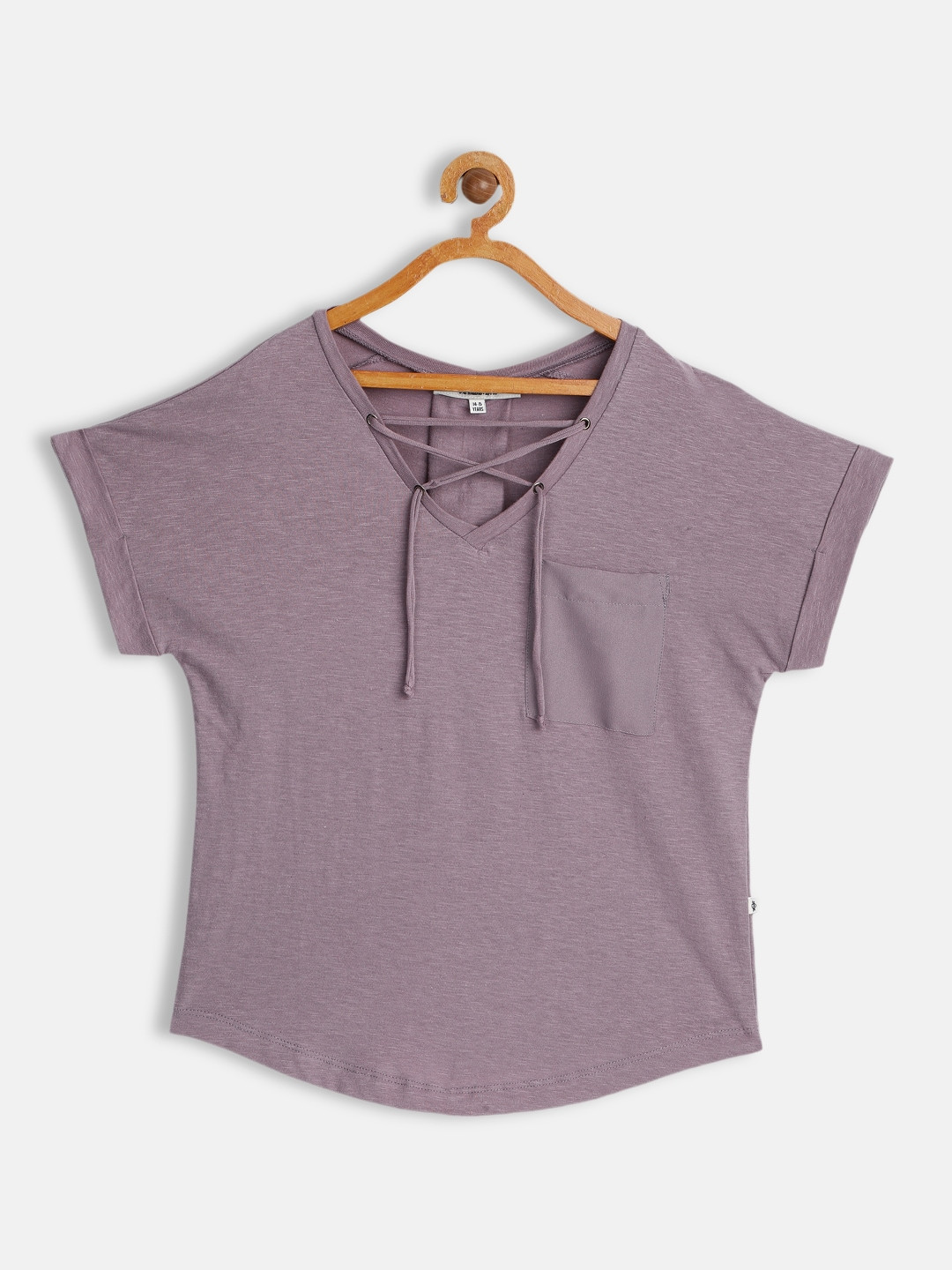 

UTH by Roadster Girls Mauve Pure Cotton Top
