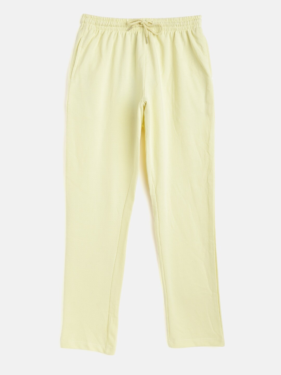 

UTH by Roadster Girls Yellow Solid Track Pants