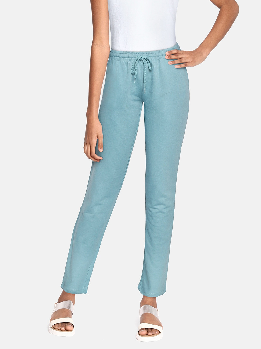 

UTH by Roadster Girls Blue Solid Track Pants