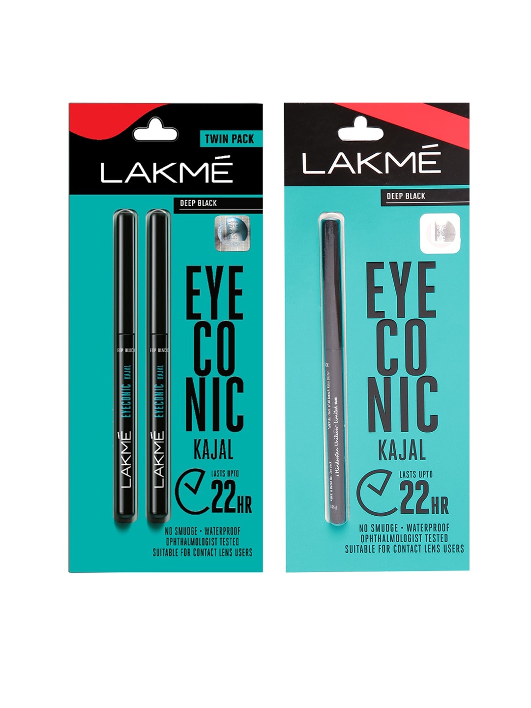 

Lakme Set of 3 Eyeconic Kajal, Black