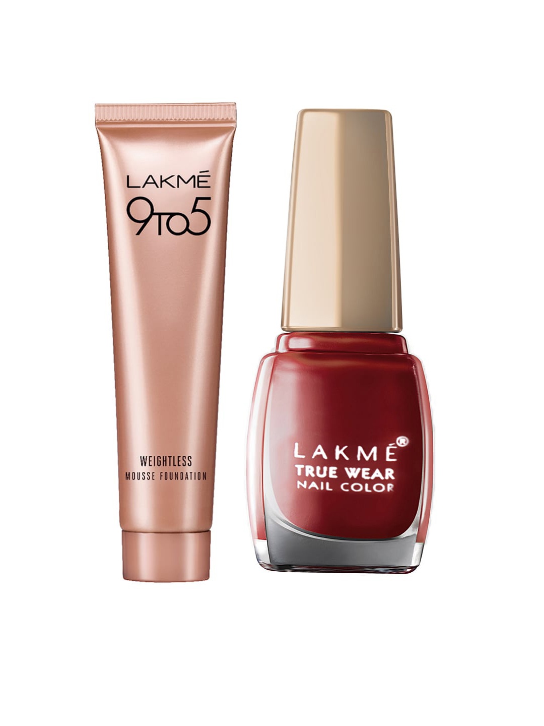 

Lakme Set of 2 Foundation & Nail Polish, Beige