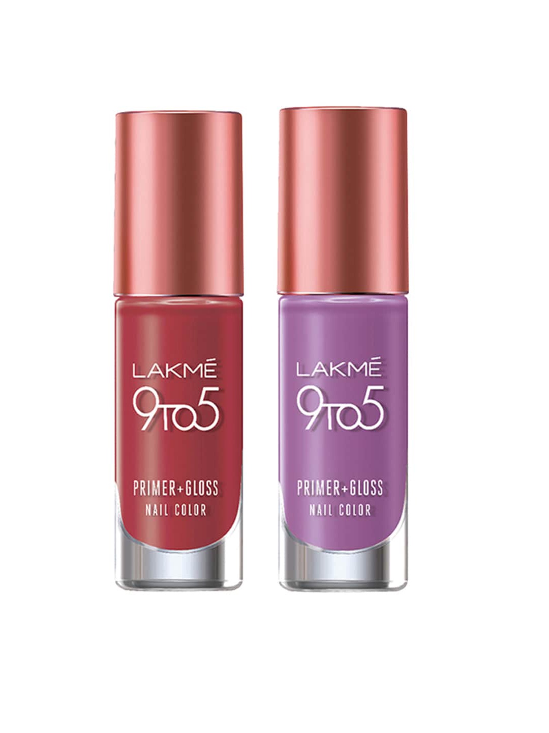 

Lakme Set of 2 9 To 5 Primer & Gloss Nail Color, Purple
