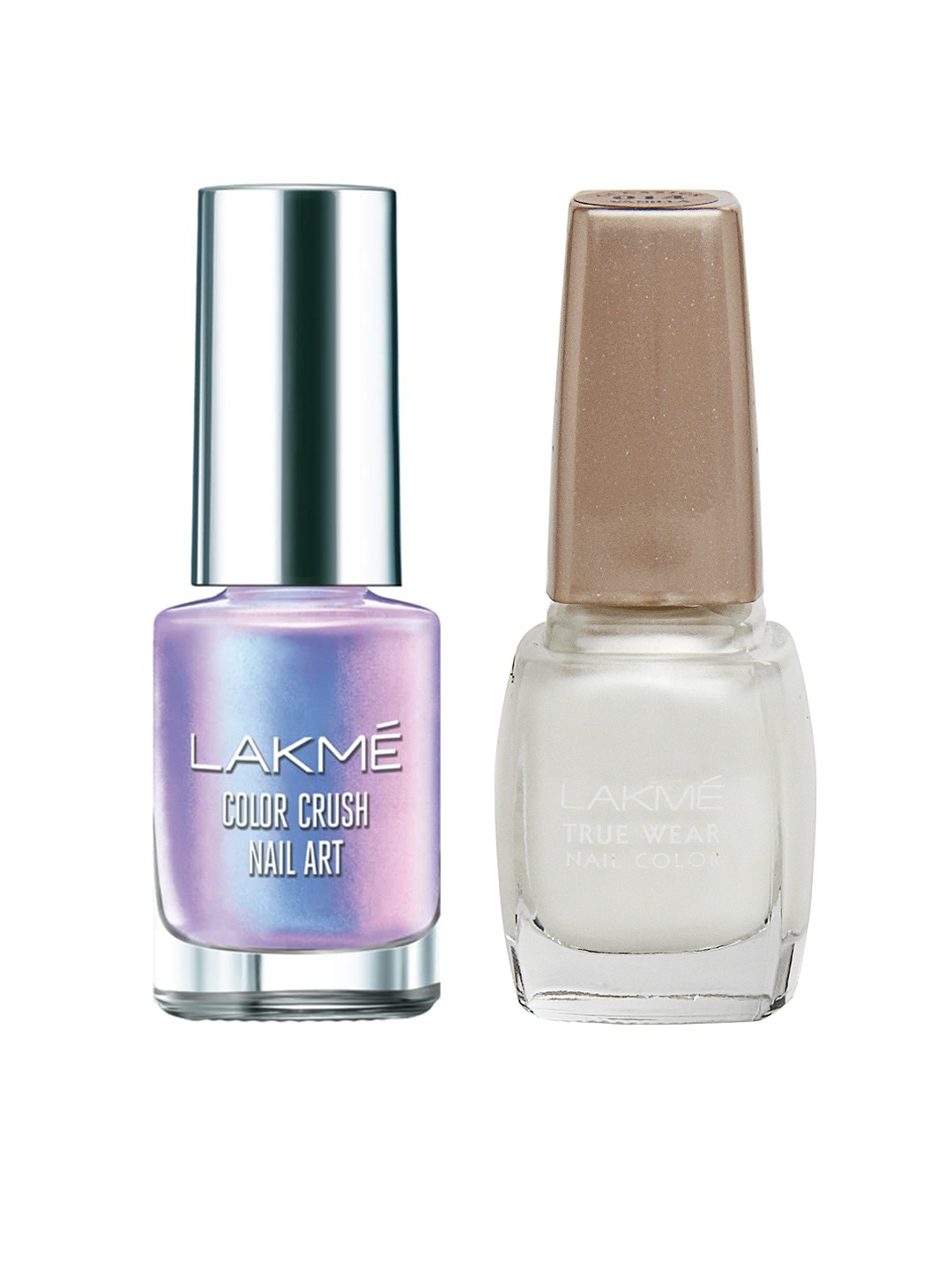 

Lakme Set of True Wear & Nail Art Color Crush Nail Polish, Purple