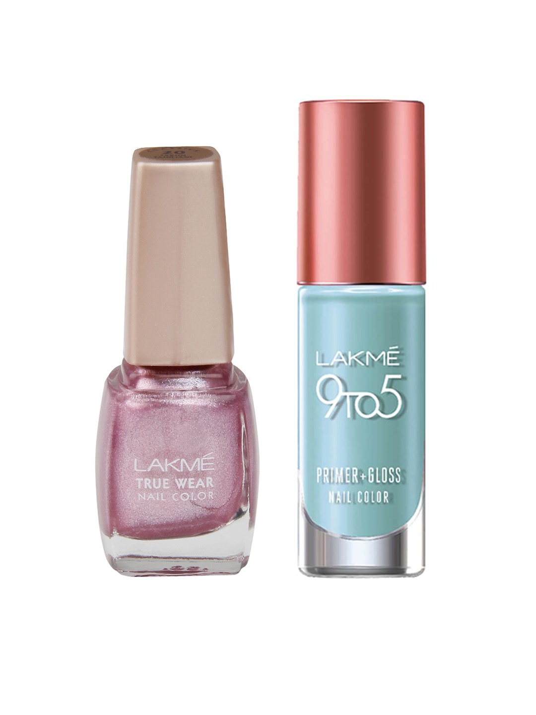 

Lakme Set of True Wear & 9TO5 Primer-Gloss Nail Color, Blue