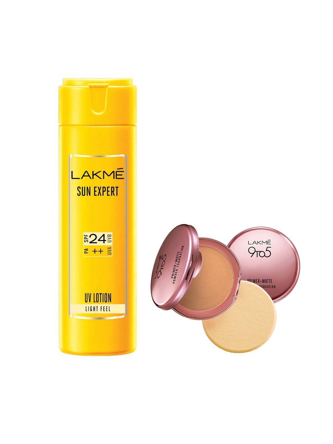 

Lakme Set of Sunscreen Lotion & Compact, Beige