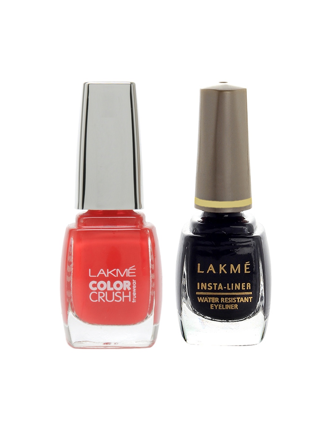 

Lakme Set of Nail Polish & Insta Eye Liner, Red