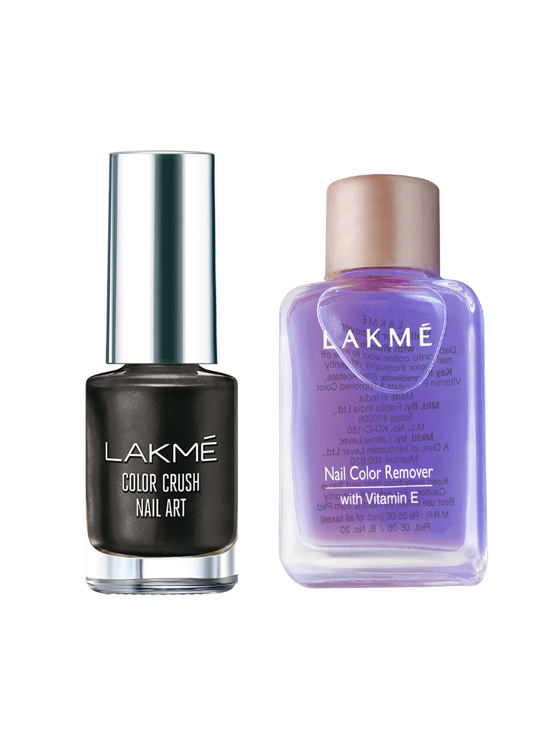 

Lakme Set of Nail Art & Nail Colour Remover, Black