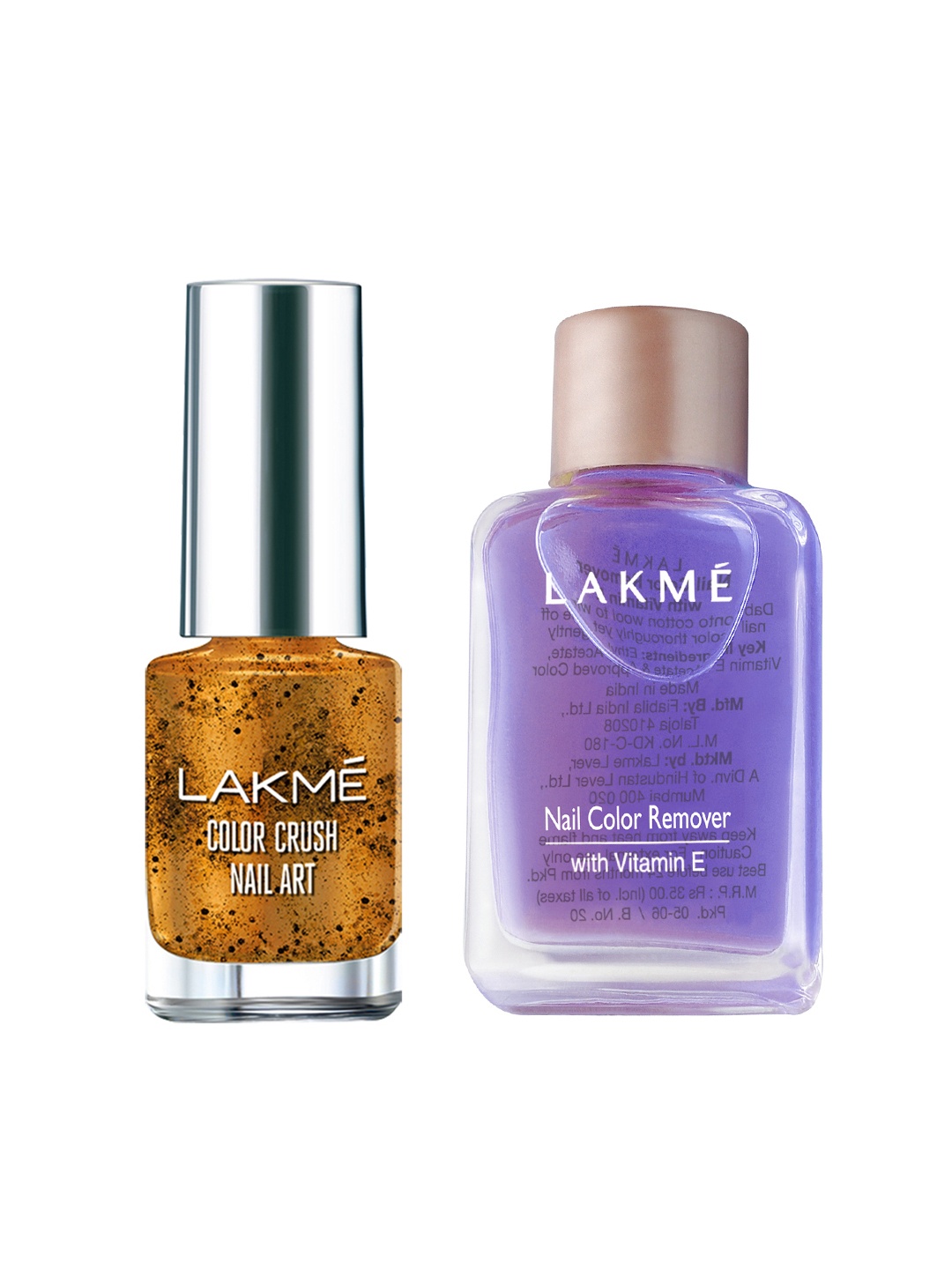 

Lakme Set of Nail Art & Nail Colour Remover, Mustard