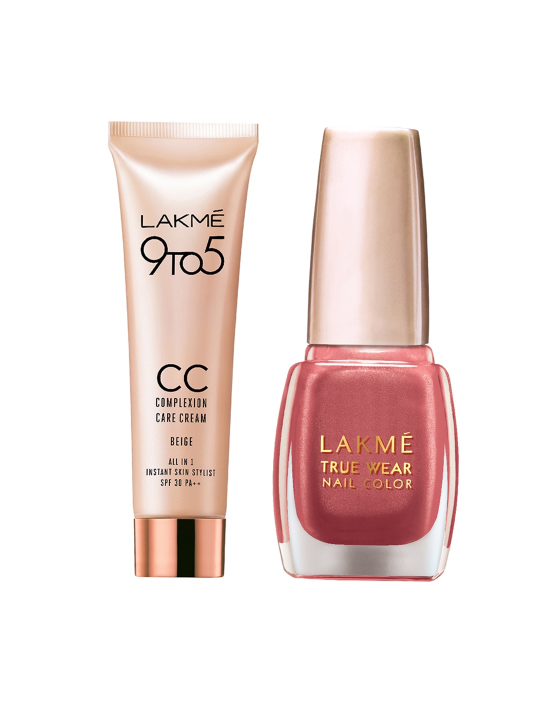 

Lakme Set of CC Cream & Nail Polish, Pink