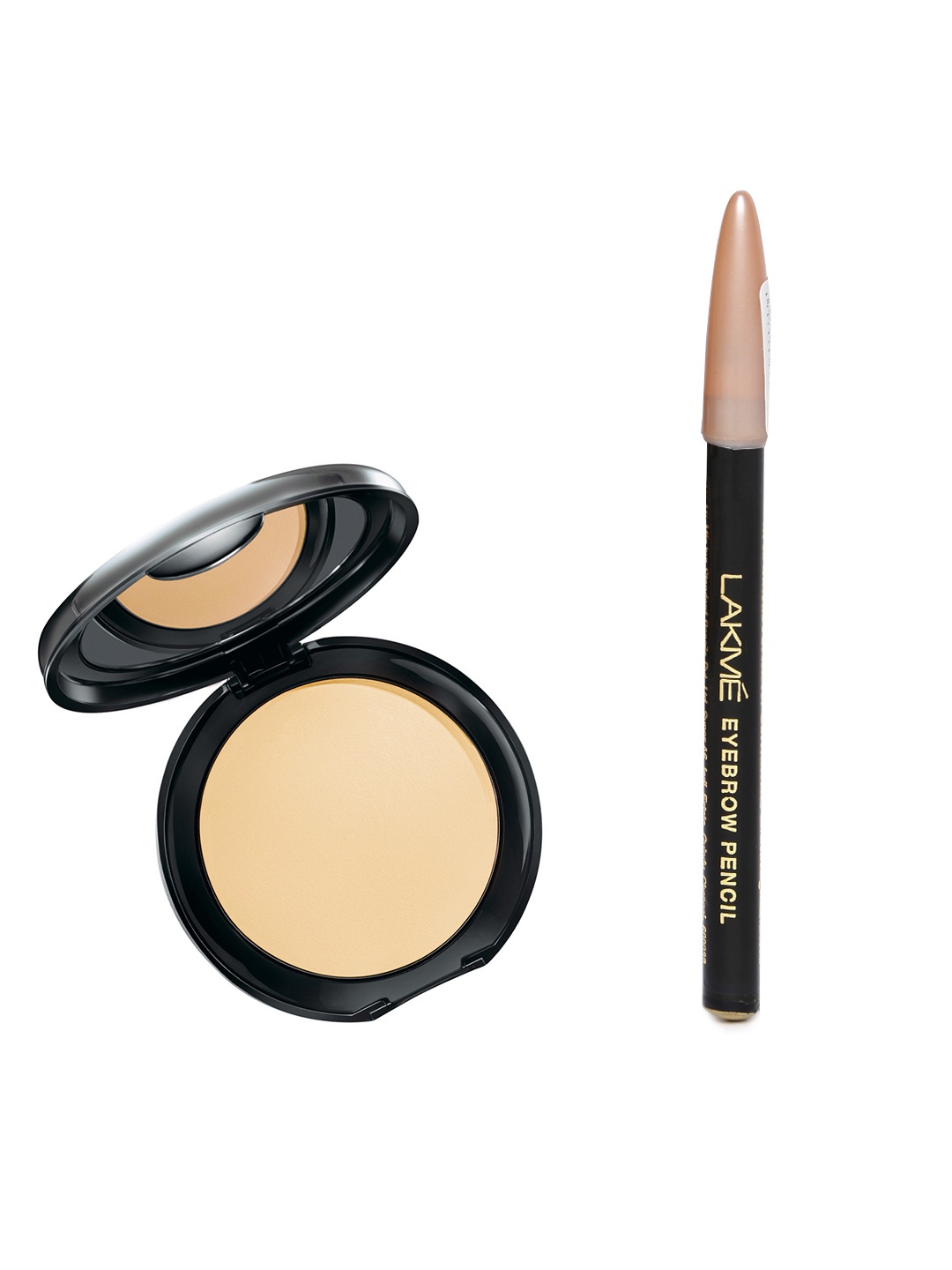 

Lakme Set of Absolute White Compact & Eyebrow Pencil, Beige