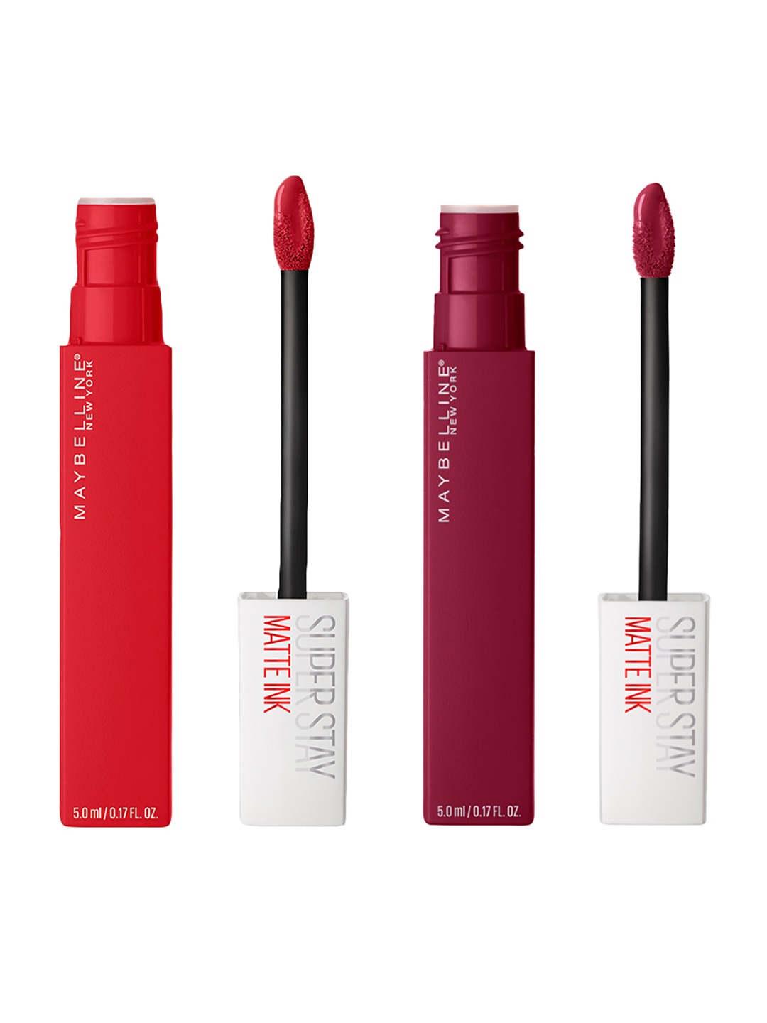 

Maybelline New York Set of 2 Super Stay Matte Ink Liquid Lipsticks 10 ml, Red