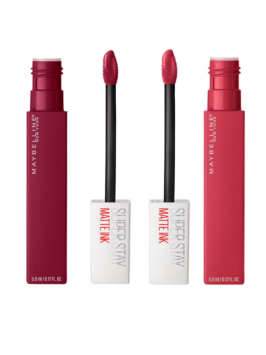 

Maybelline Set of 2 New York Super Stay Matte Ink Liquid Lipsticks - Ruler & Founder, Red