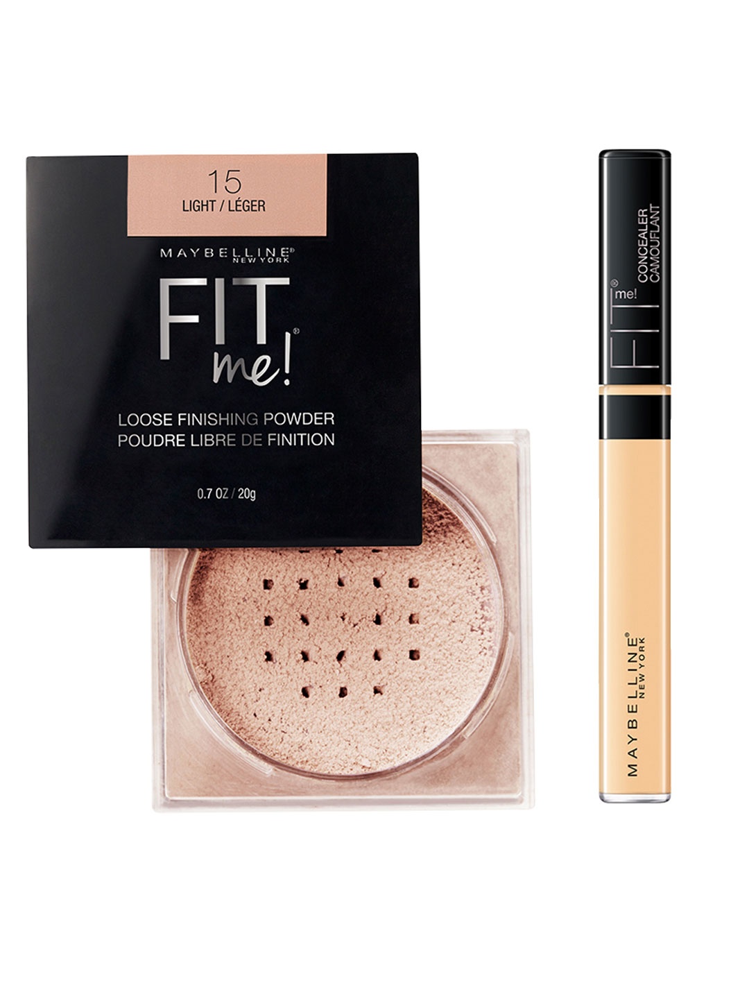 

Maybelline Set of New York Fit Me Loose Finishing Powder & Concealer, Beige