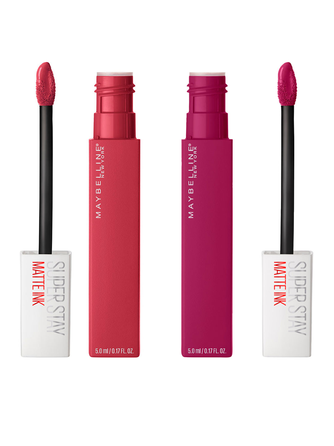 

Maybelline Set of 2 New York Super Stay Matte Ink Liquid Lipsticks - Ruler & Artist, Red