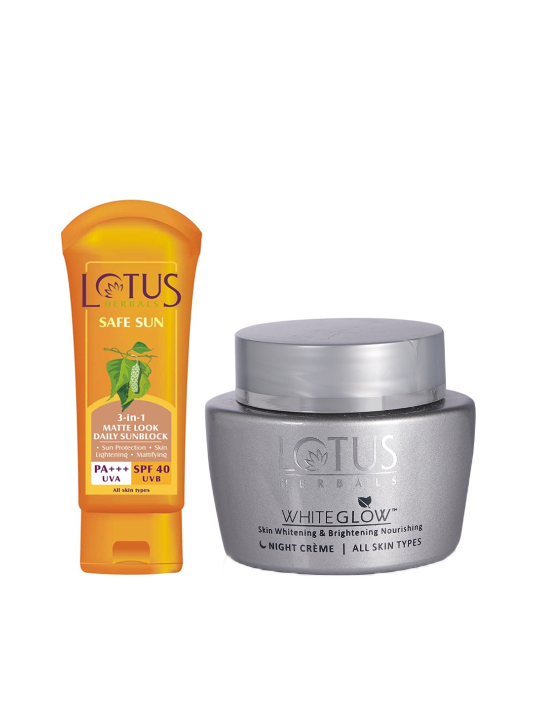 

Lotus Herbals Set of Sunscreen & Night Creme, Orange