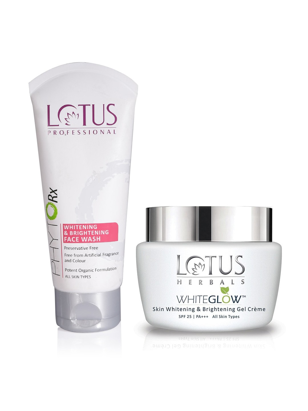 

Lotus Herbals Pack of Sustainable Brightening Creme & Face Wash, White