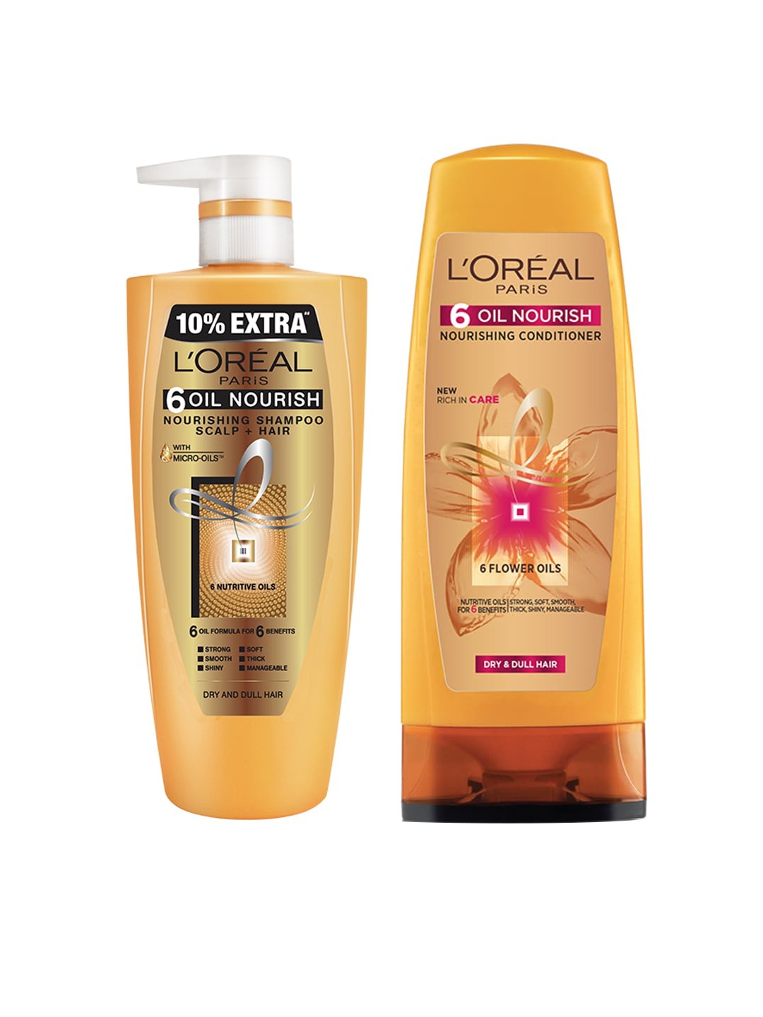 

L'Oreal Paris 6 Oil Nourish Shampoo & Conditioner, Yellow