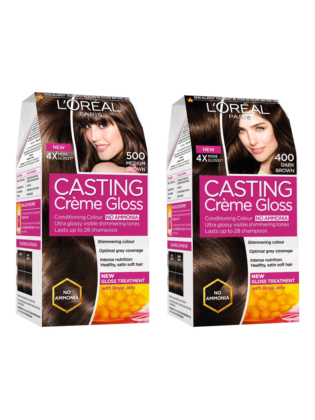 

LOreal Paris Set of 2 Casting Creme Gloss Hair Colour, Brown