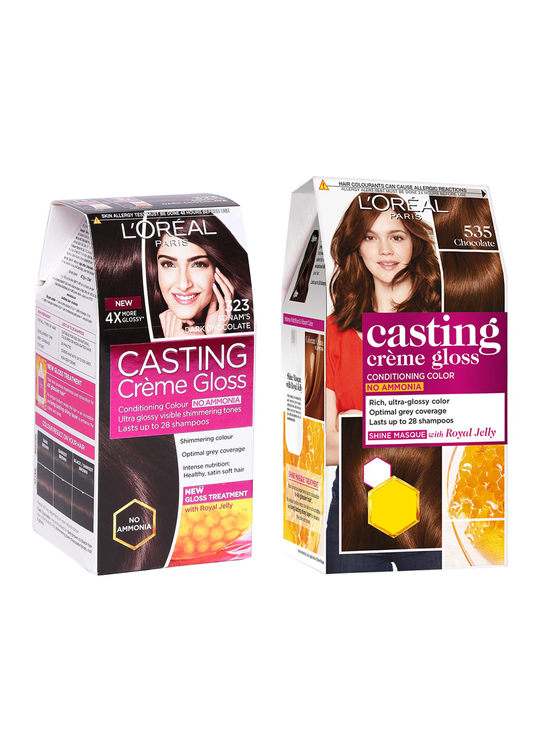

LOreal Paris Set of 2 Casting Creme Gloss Hair Colour, Brown