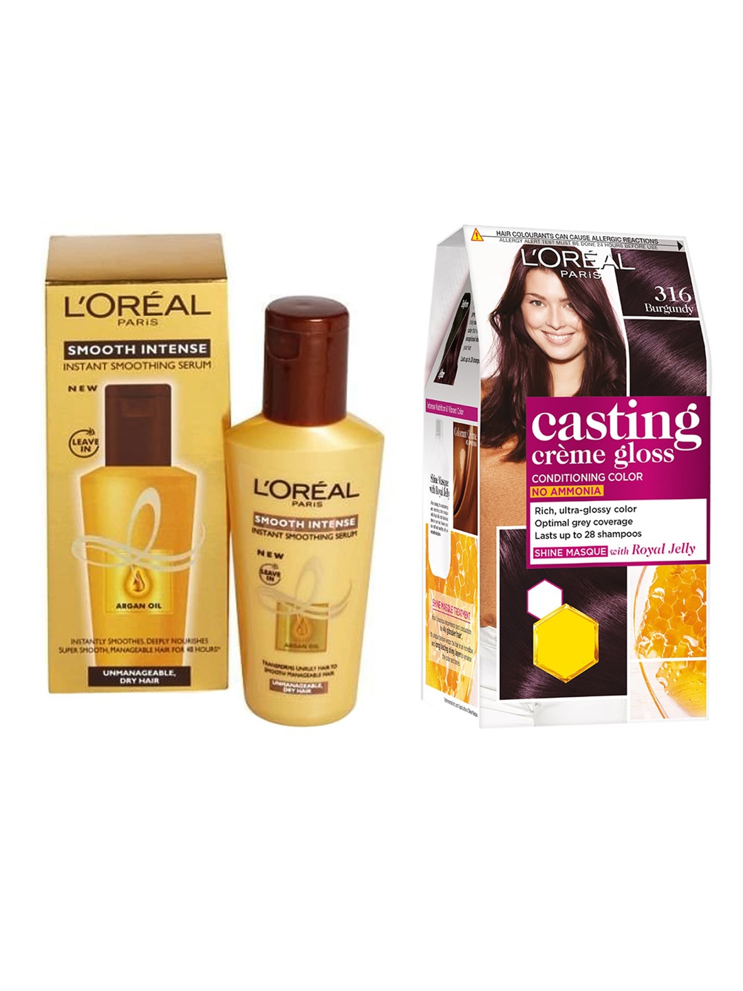 

LOreal Set of Hair Color & Sustainable Hair Serum, Yellow