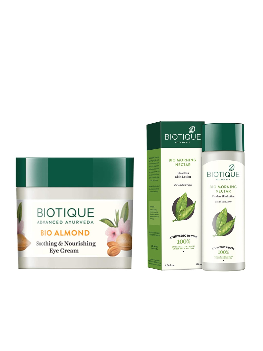 

Biotique Set of Sustainable Eye Cream & Skin Lotion, White
