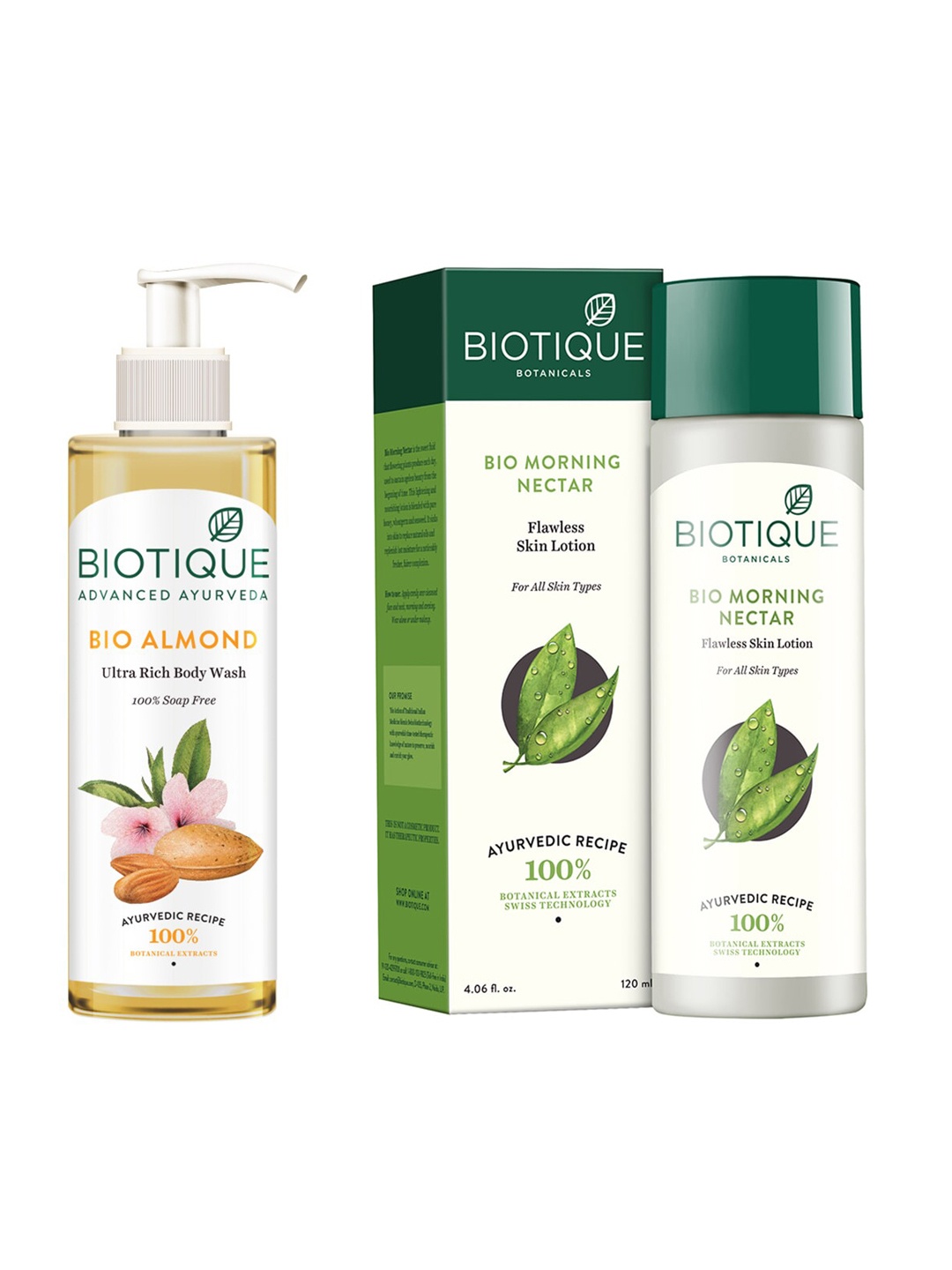 

Biotique Set of Body Wash & Sustainable Skin Lotion, White