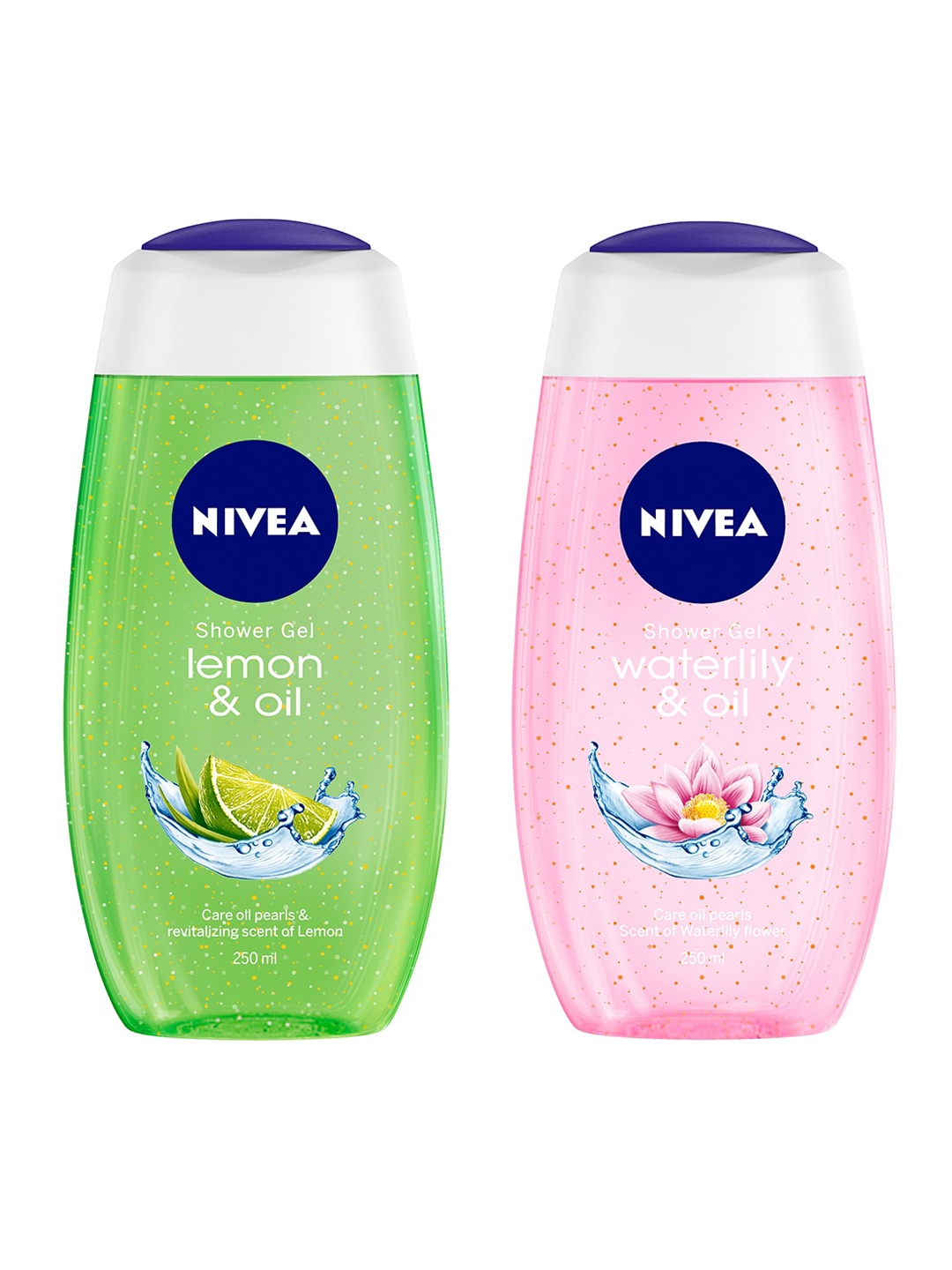 

Nivea Set of 2 Lemon & Oil - Waterlily & Oil Shower Gels, Green