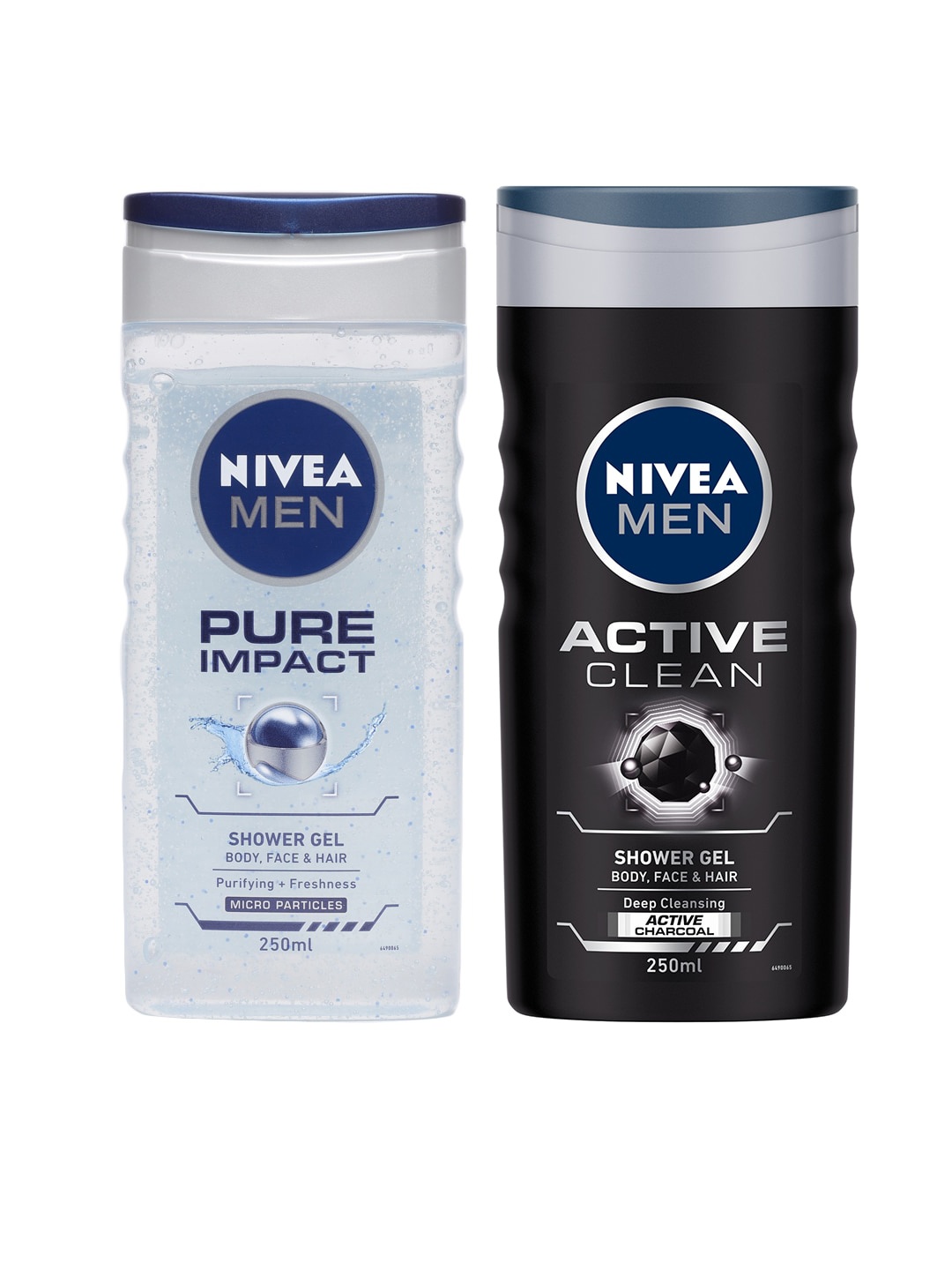 

Nivea Men Set of Active Clean & Pure Impact 3-in-1 Shower Gel, White