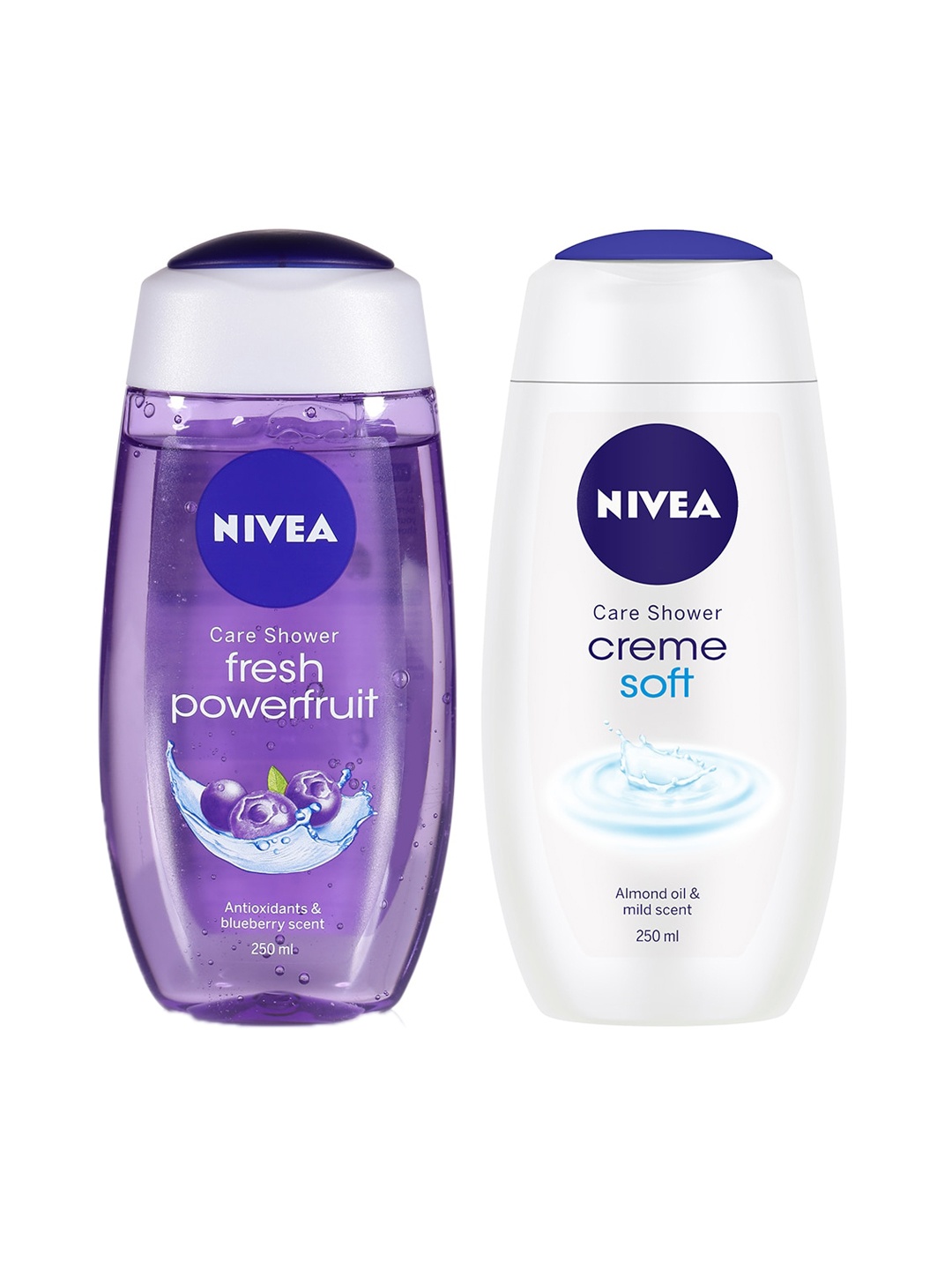 

Nivea Set of Fresh Powerfruit Care Shower Gel & Creme Soft Shower Cream, White