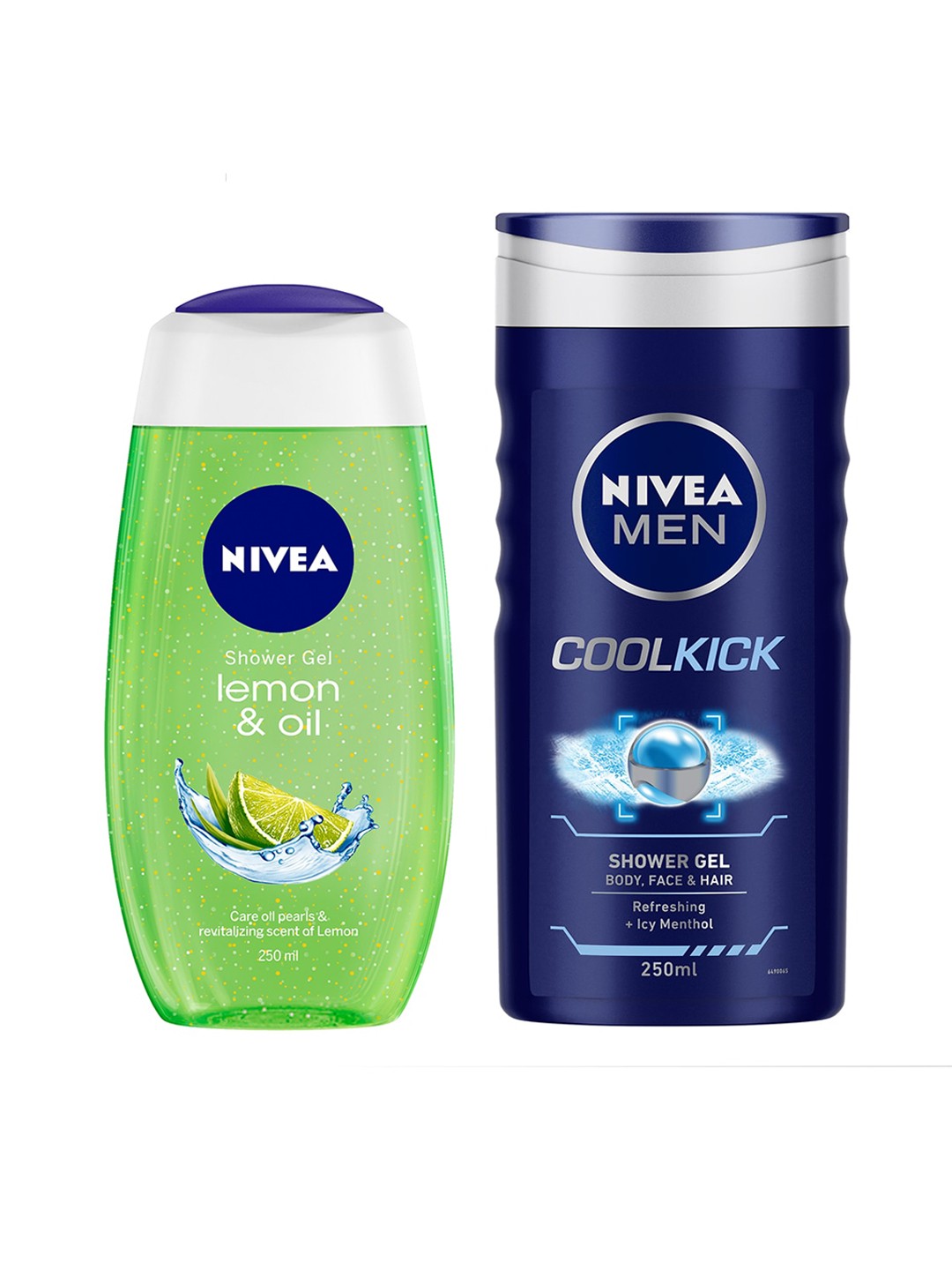 

Nivea Unisex Set of Lemon & Oil with CoolKick 3-in-1 Shower Gel, Green