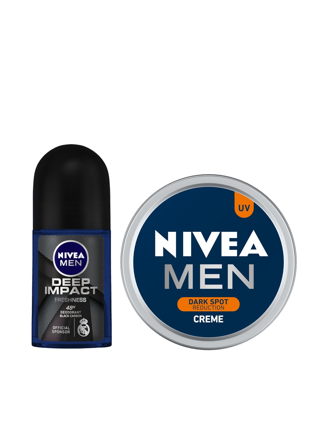 

Nivea Men Set of Deep Impact Roll-On Deodorant & Dark Spot Reduction Creme, Black