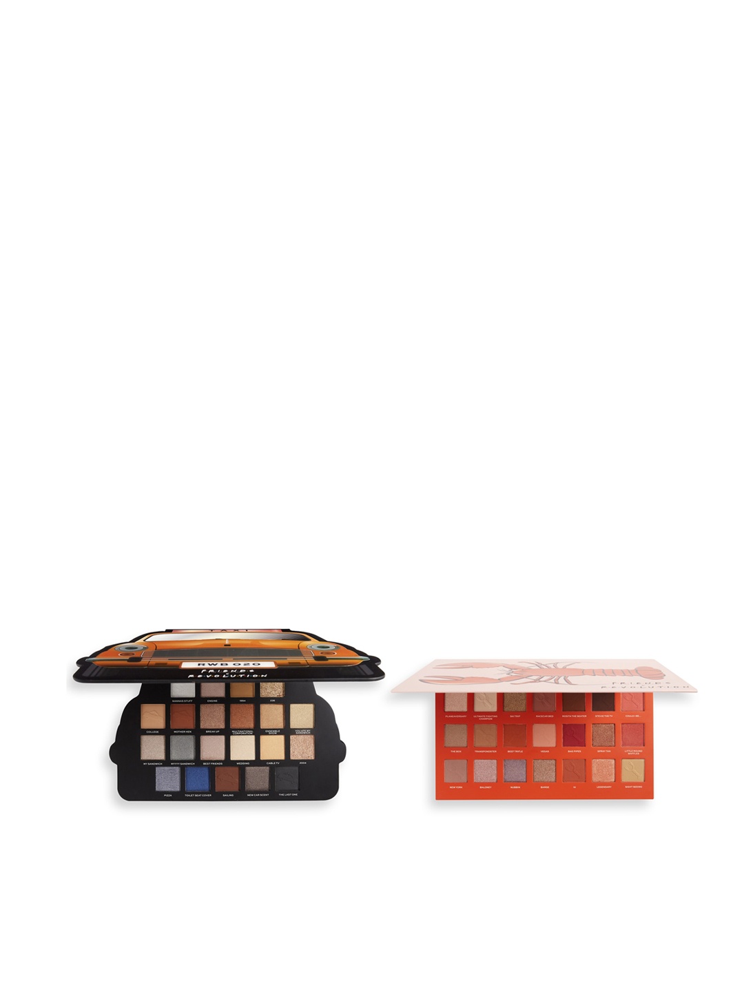 

Makeup Revolution London X Friends He's Her Lobster & Take a Drive Eyeshadow Palettes, Multi