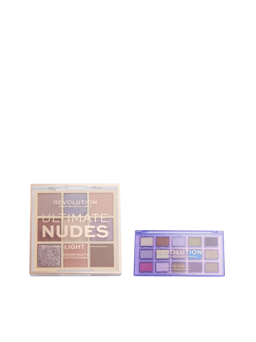 

Makeup Revolution London Set of 2 Eyeshadow Palettes - Light & Ultra Violet, Multi