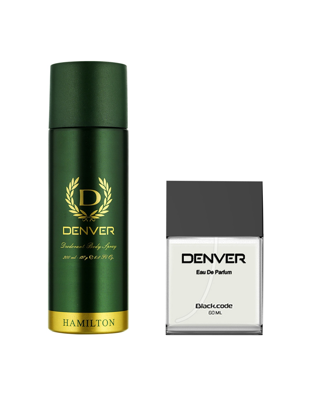 

Denver Men Set of Hamilton Deodorant & Black Code Eau de Parfum, Green