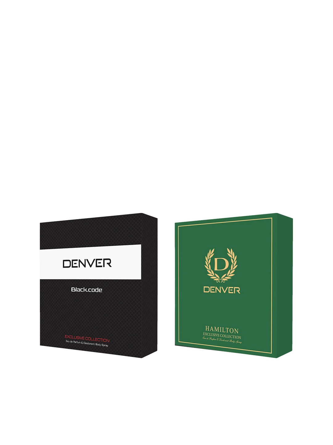 

Denver Men Set of Hamilton & Blackcode Eau De Parfum & Deodorants, Green