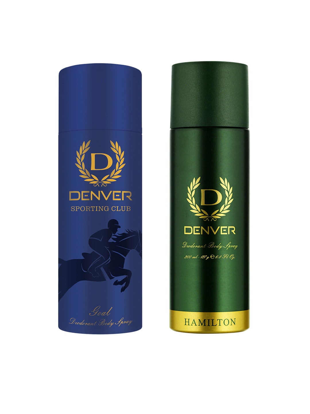 

Denver Men Set of Hamilton Deodorant & Sporting Club Goal Deodorant, Green