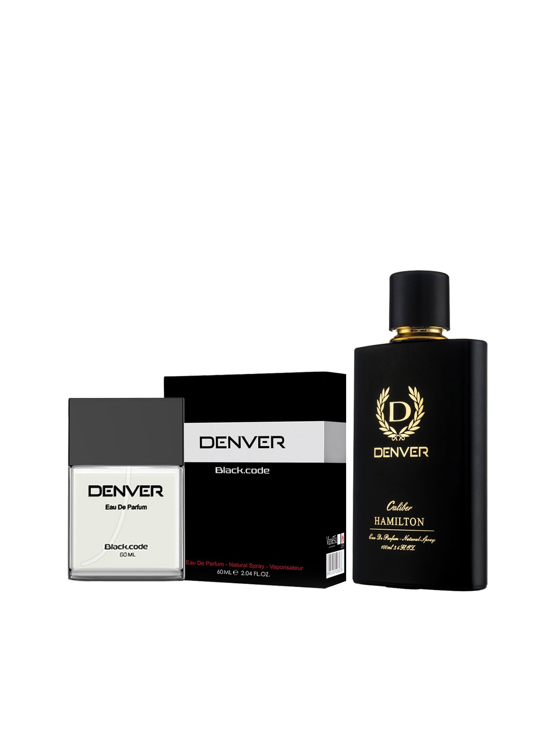 

Denver Men Set of Black Code EDP & Hamilton Calaiber EDP