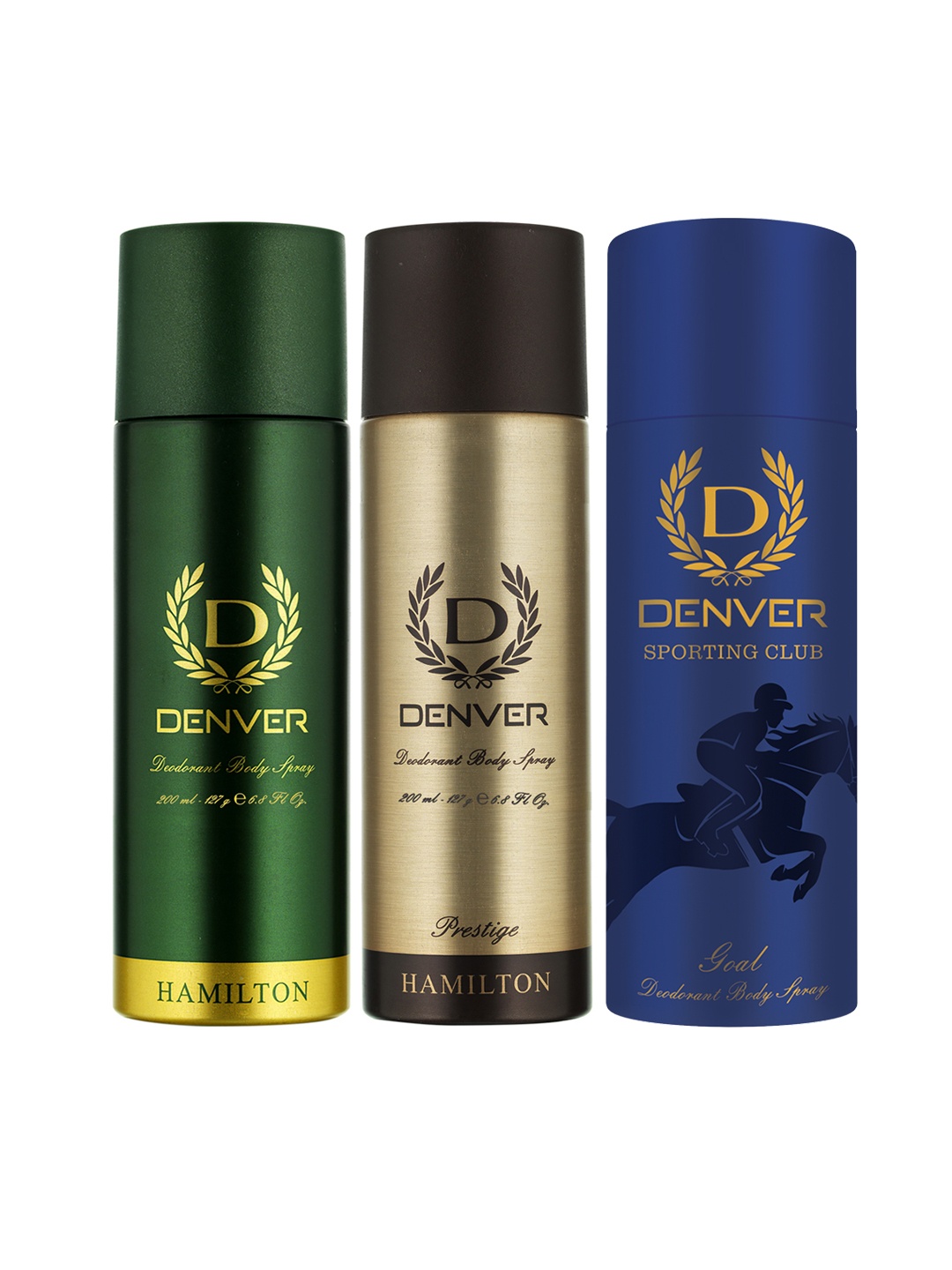 

Denver Men Set of 3 Hamilton - Hamilton Prestige - Goal Sporting Club Deodorants, Green
