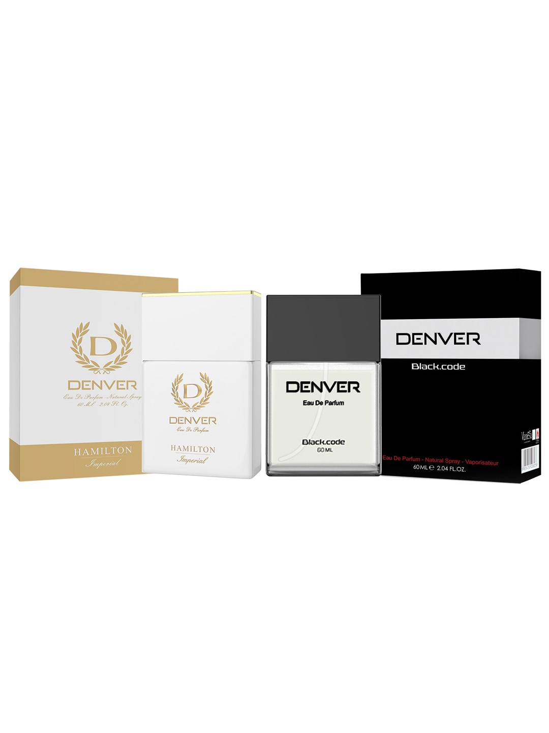 

Denver Men Set of Black Code EDP & Hamilton Imperial EDP, Off white