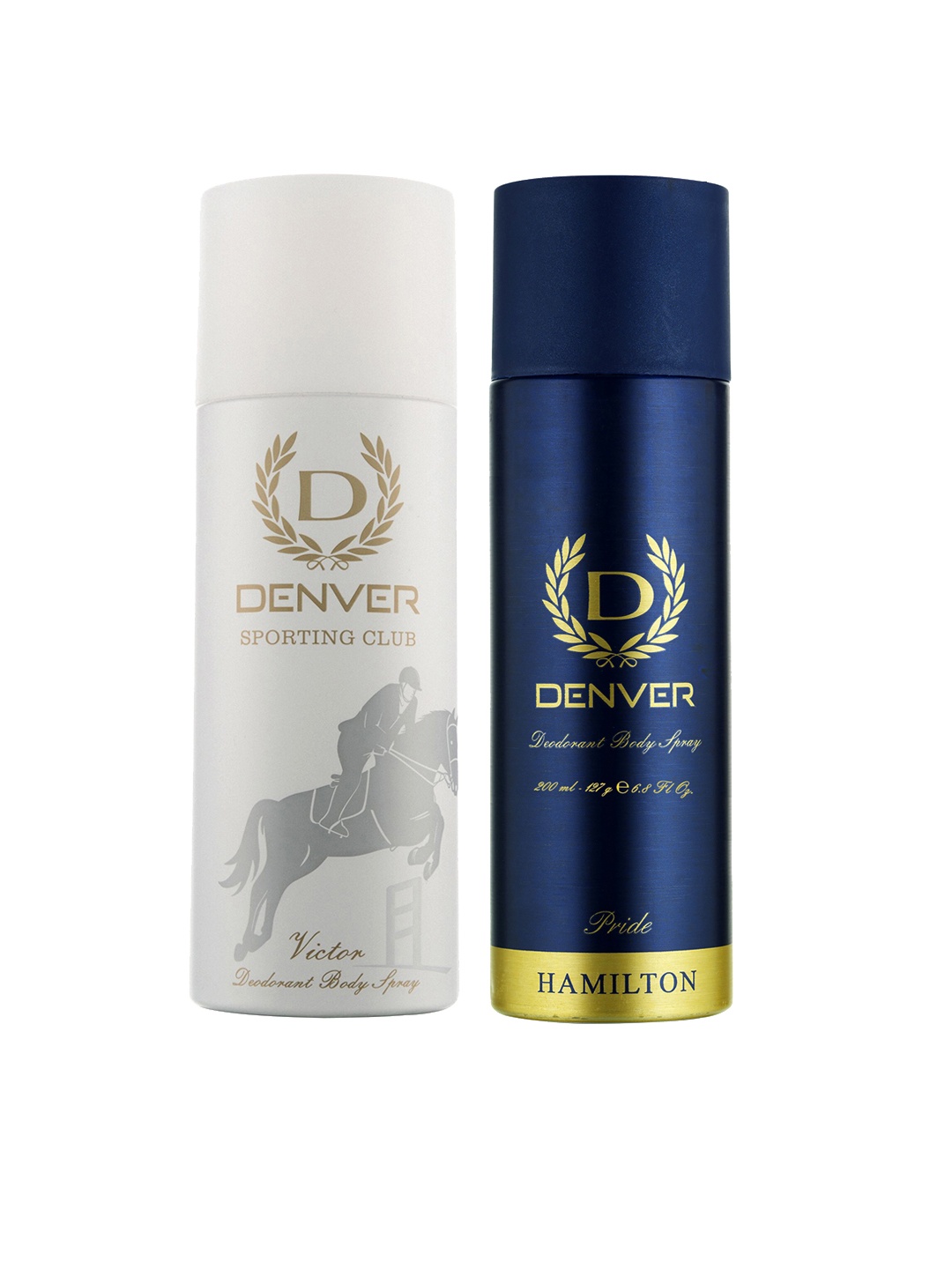 

Denver Men Set of Sporting Club Victor Deodorant & Hamilton Pride Deodorant, White