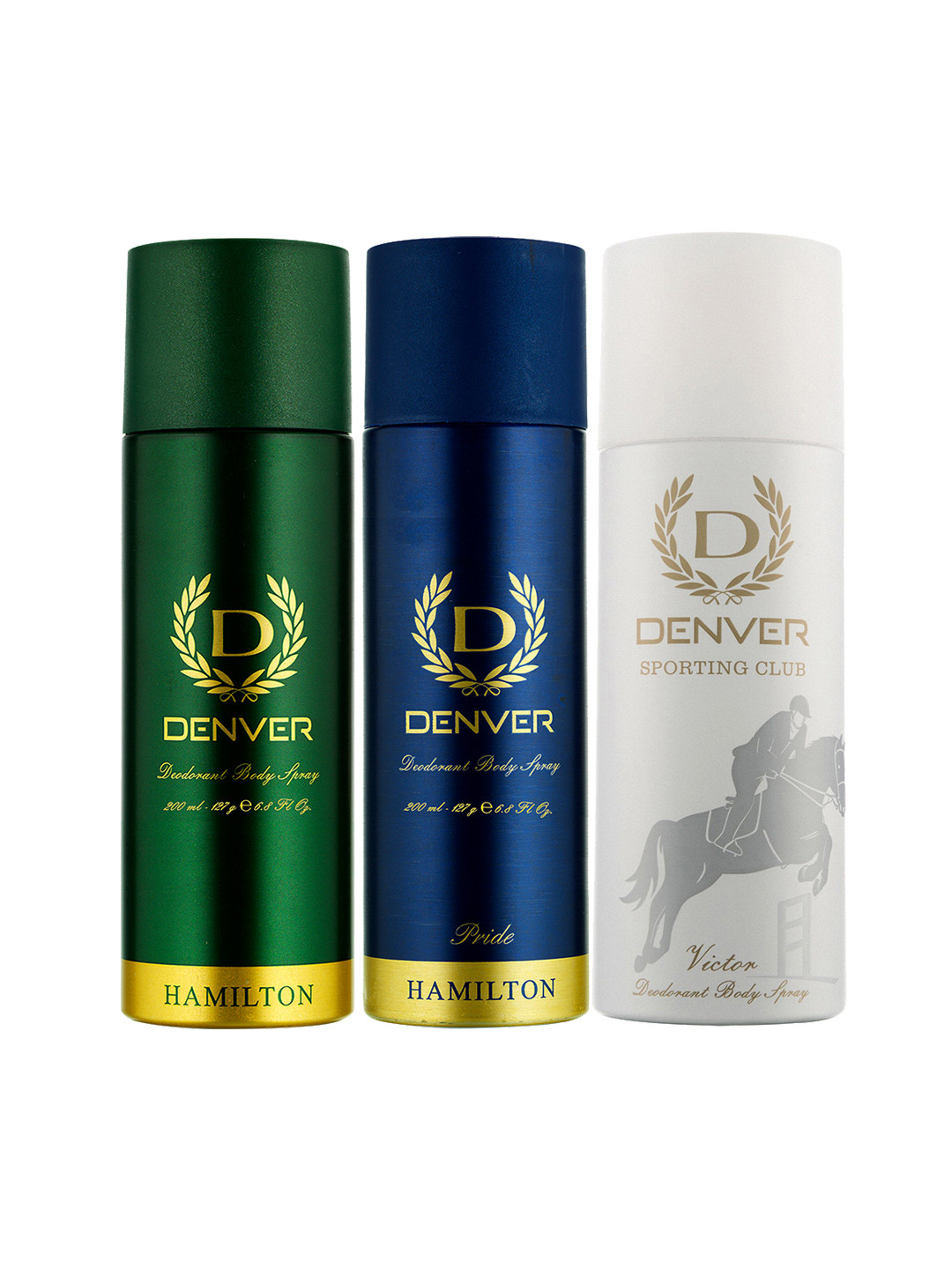 

Denver Men Set of 3 Hamilton - Hamilton Pride - Sporting Club Victor Deodorants, Green