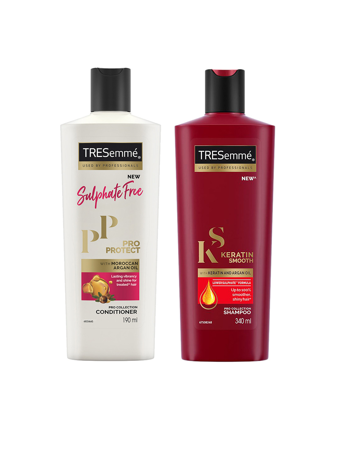 

TRESemme Set of Pro Protect Conditioner & Keratin Smooth Pro Collection Shampoo, White