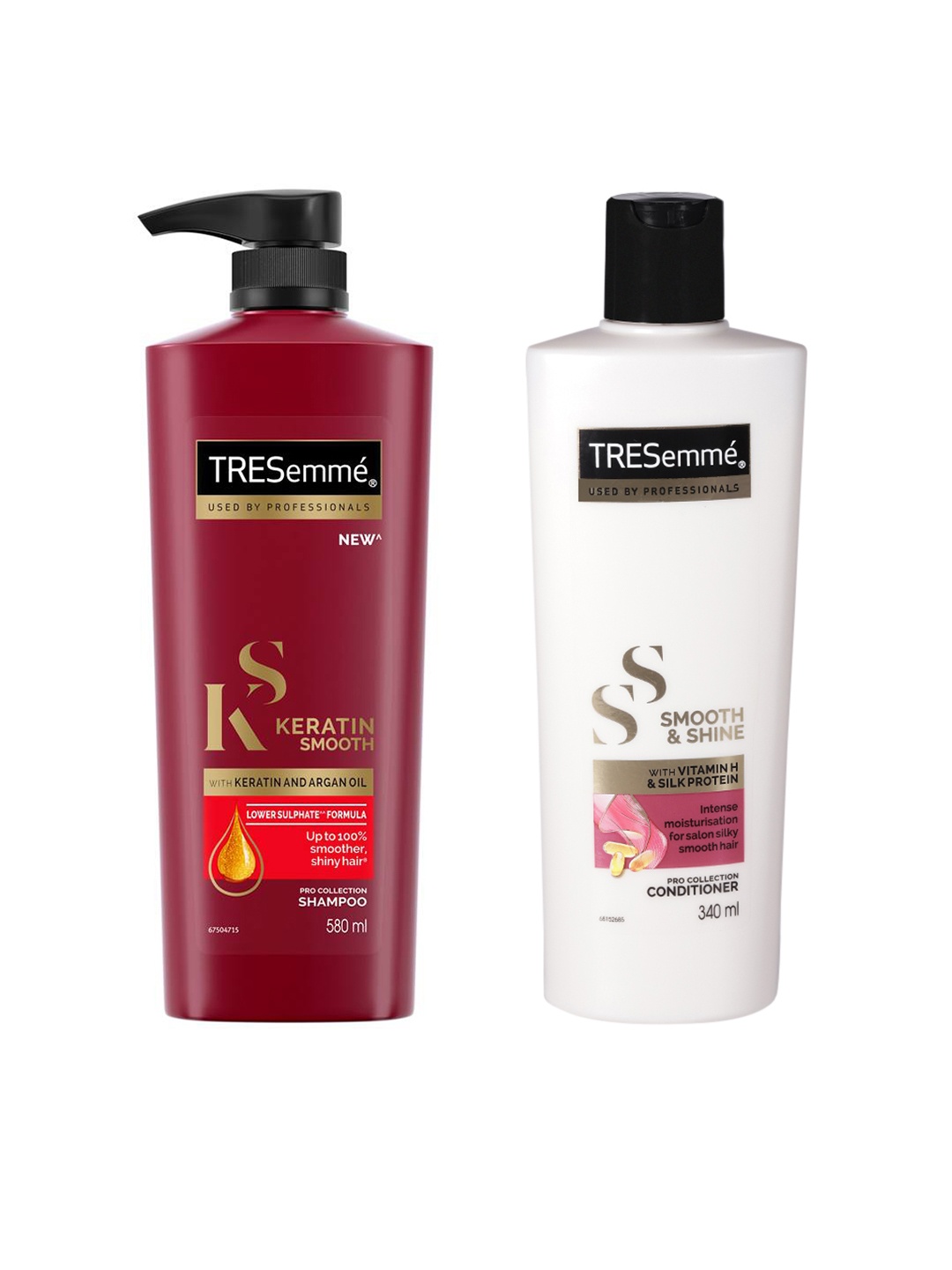 

TRESemme Set of Keratin Smooth Shampoo & Smooth & Shine Conditioner, Red