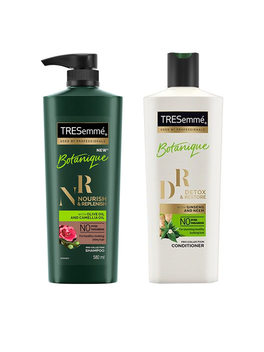 

TRESemme Set of Botanique Replenish Shampoo & Restore Hair Conditioner, Green