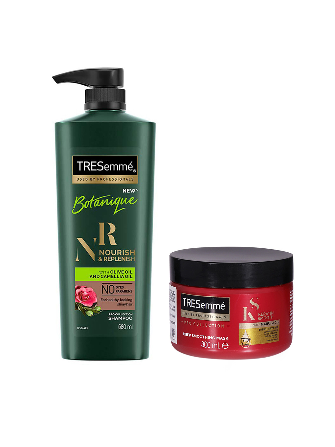 

TRESemme Set of Nourish & Replenish Shampoo & Keratin Smooth Hair Mask, Red